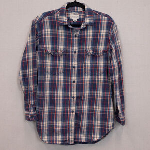 Denim and Supply Big Shirt plaid flannel button down shirt-S